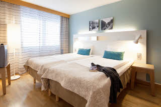 Kuvaoikeudet:: Gabor & Co, gabor.se, 0707-77 27 01, karl@gabor.se Scandic Skogshojd, bedroom